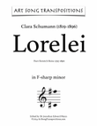 SCHUMANN: Lorelei (transposed to F-sharp minor)