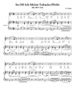 So Oft Ich Miene Tobackspfiefe BWV 515