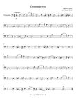 Greensleeves for cello and piano