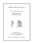 Satie Gymnopedie 1 for violin & cello