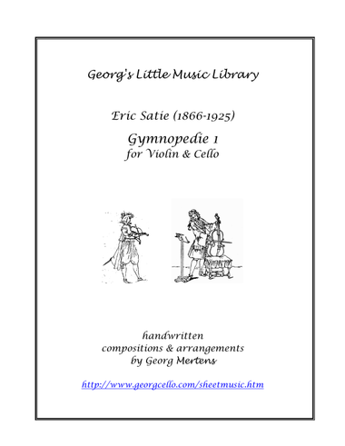 Satie Gymnopedie 1 for violin & cello