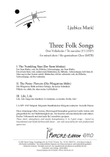 Three Folk Songs