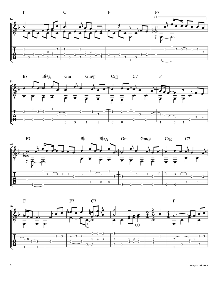 Hey Jude Hey Jude Guitar Tablature scores gallery preview page 4