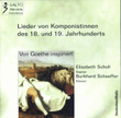 Songs by women composers of the 18. and 19. Centuries. Inspiried by Goethe mini preview