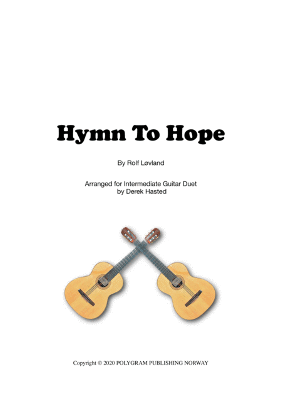 Hymn To Hope Guitar scores gallery preview page 1