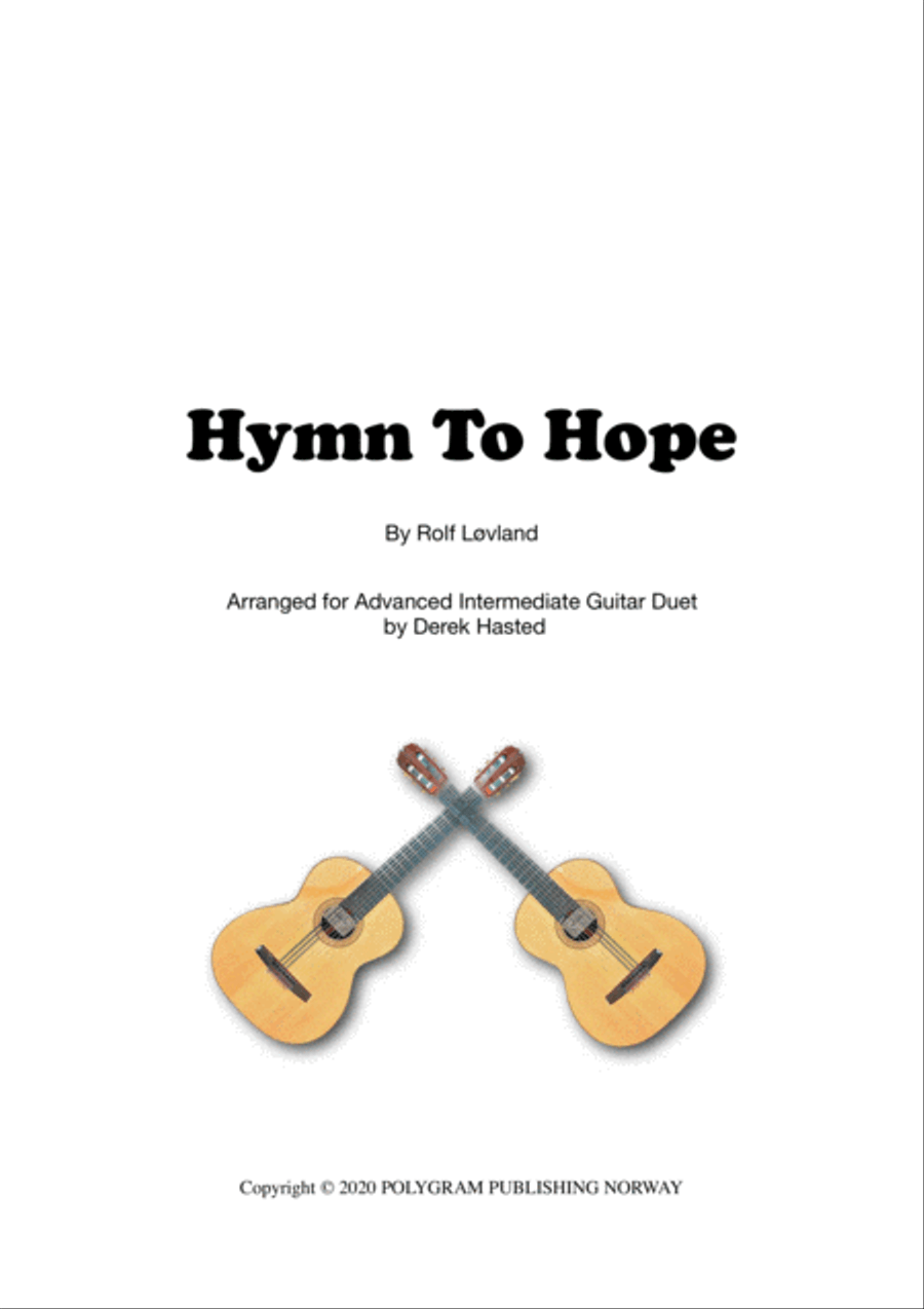 Hymn To Hope Guitar scores gallery preview page 1