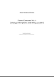 Piano Concerto no 1 arranged for piano quintet