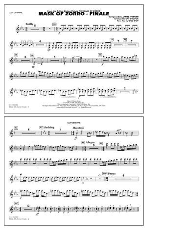 The Mask of Zorro - Finale (arr. Jay Bocook) - Xylophone