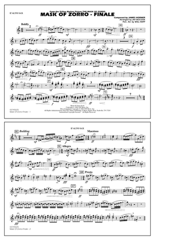 The Mask of Zorro - Finale (arr. Jay Bocook) - Eb Alto Sax