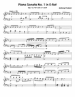 Piano Sonata No. 1 in E-flat