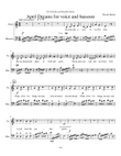 April Dreams for voice and bassoon