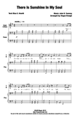 There Is Sunshine In My Soul Today - SATB, Piano