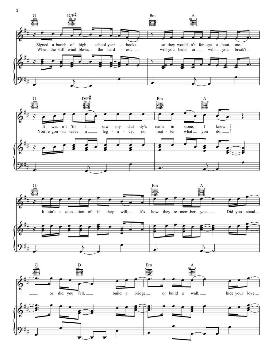 How They Remember You How They Remember You Piano, Vocal, Guitar scores gallery preview page 2