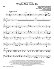 What a Man Gotta Do (arr. Mark Brymer) - Bass