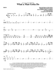 What a Man Gotta Do (arr. Mark Brymer) - Drums