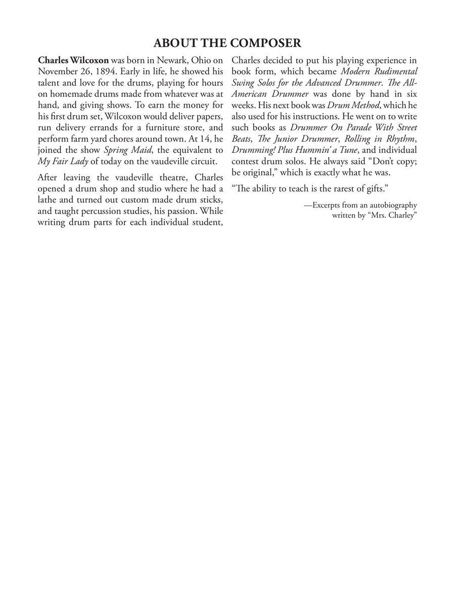 Modern Rudimental Swing Solos Percussion scores gallery preview page 4