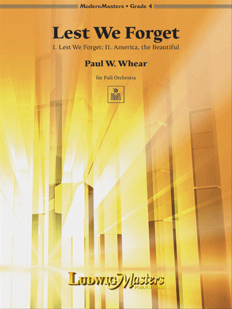 Lest We Forget Lest We Forget Full Orchestra scores gallery preview page 1