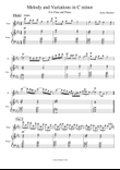 Melody and Variations for flute and piano