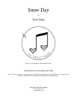 Snow Day (Late Beginner/Intermediate Piano Duet)
