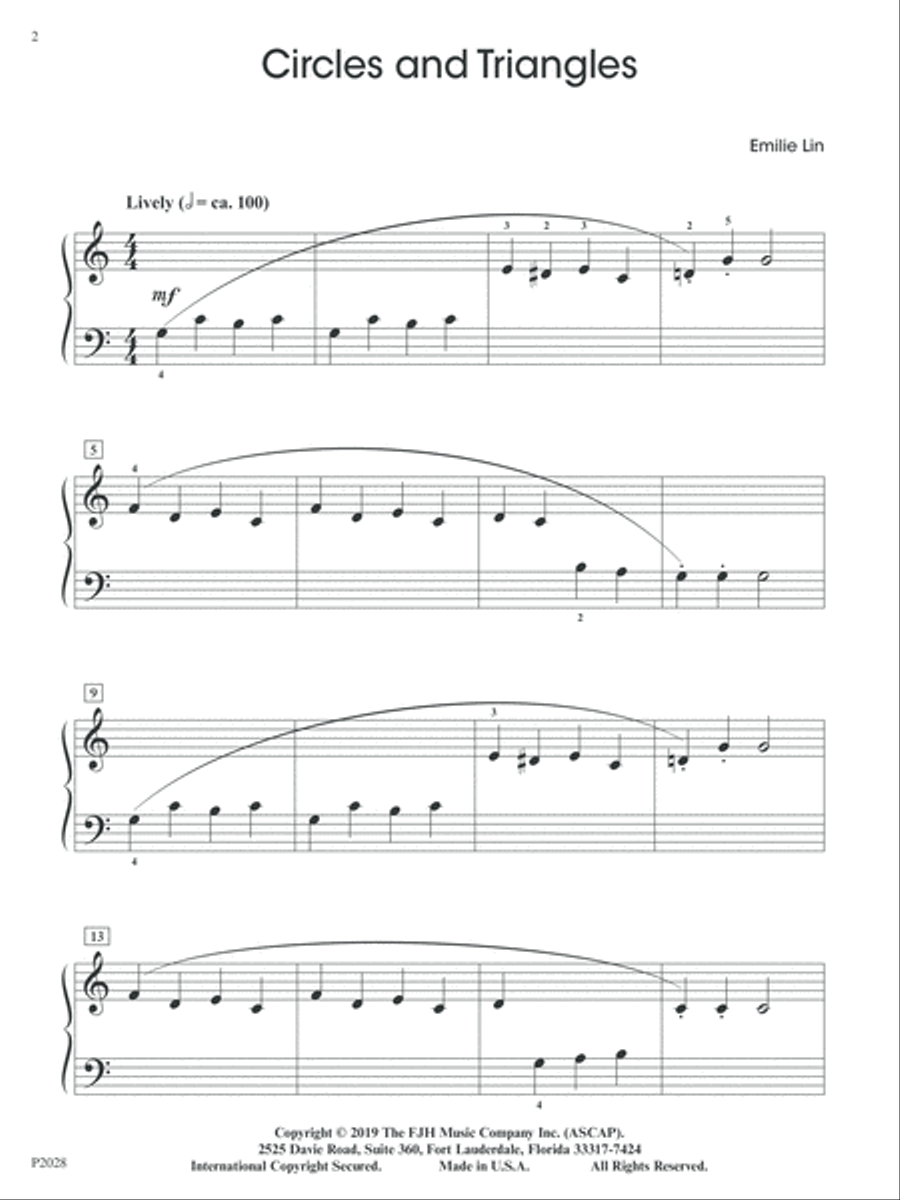 Circles and Triangles Easy Piano scores gallery preview page 2