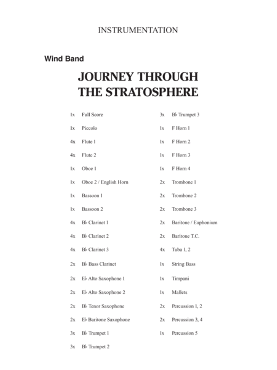 Journey Through the Stratosphere Concert Band scores gallery preview page 2