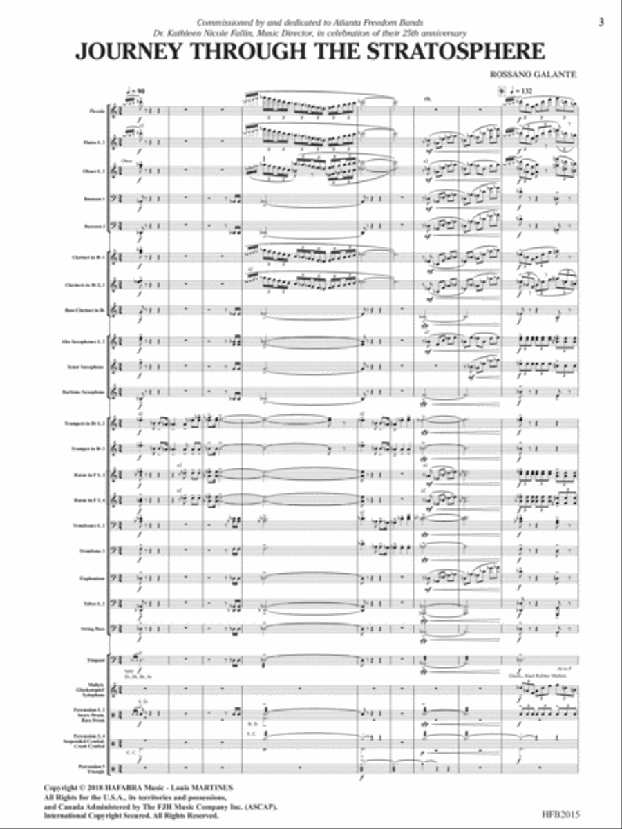 Journey Through the Stratosphere Concert Band scores gallery preview page 3
