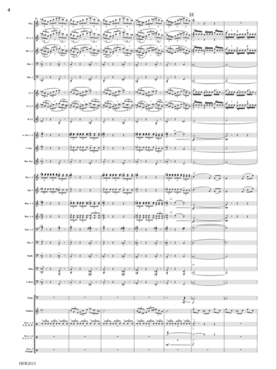 Journey Through the Stratosphere Concert Band scores gallery preview page 4