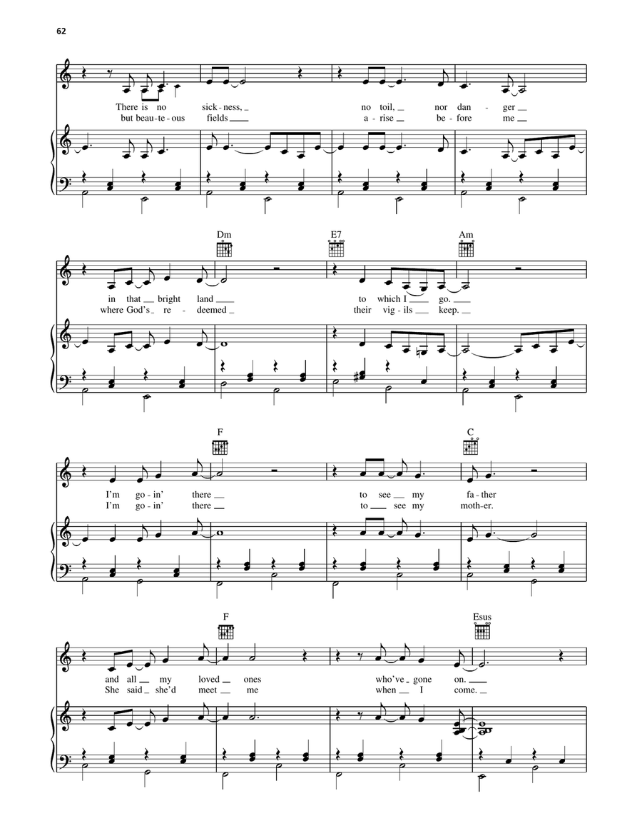 Wayfaring Stranger Wayfaring Stranger Piano, Vocal, Guitar scores gallery preview page 2