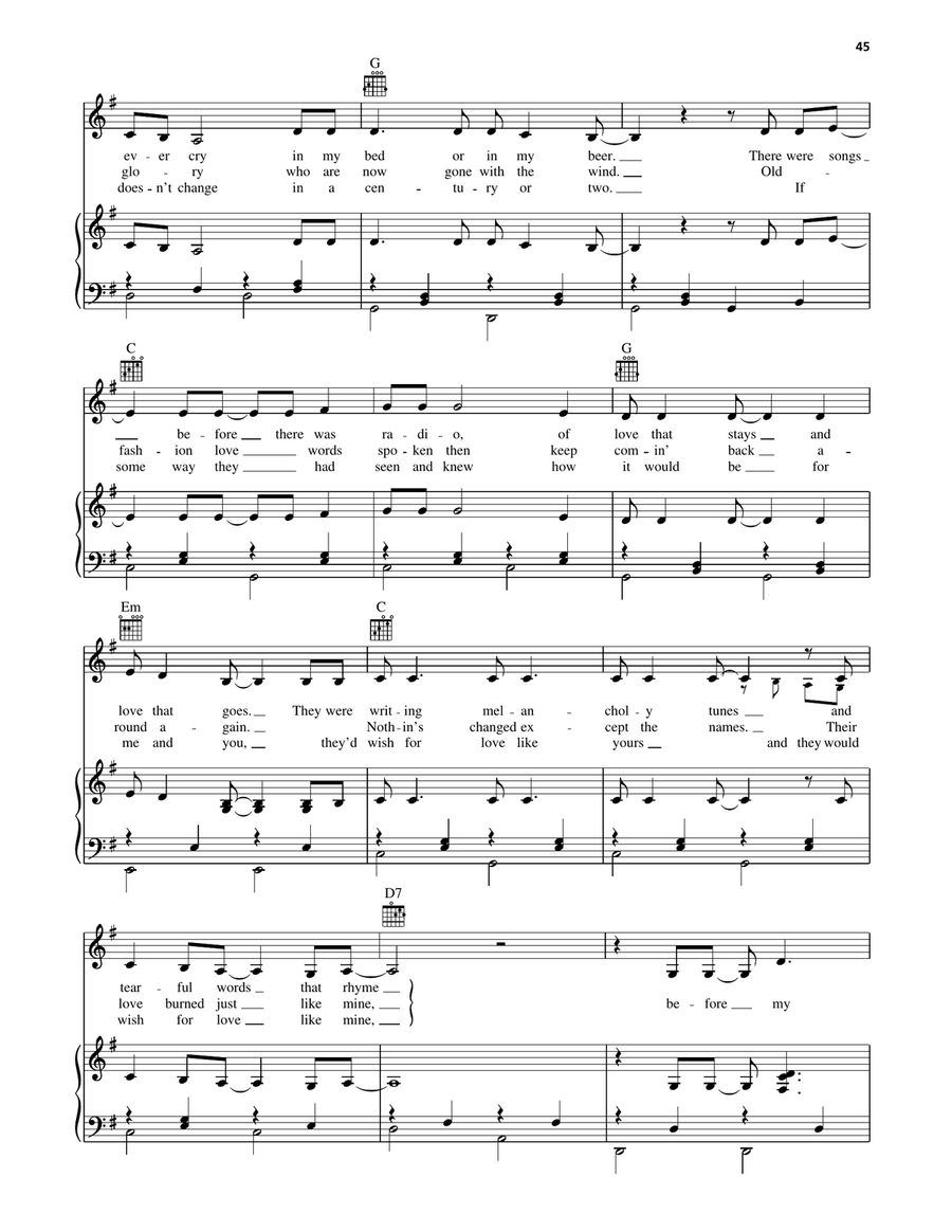Before My Time Piano, Vocal, Guitar scores gallery preview page 2