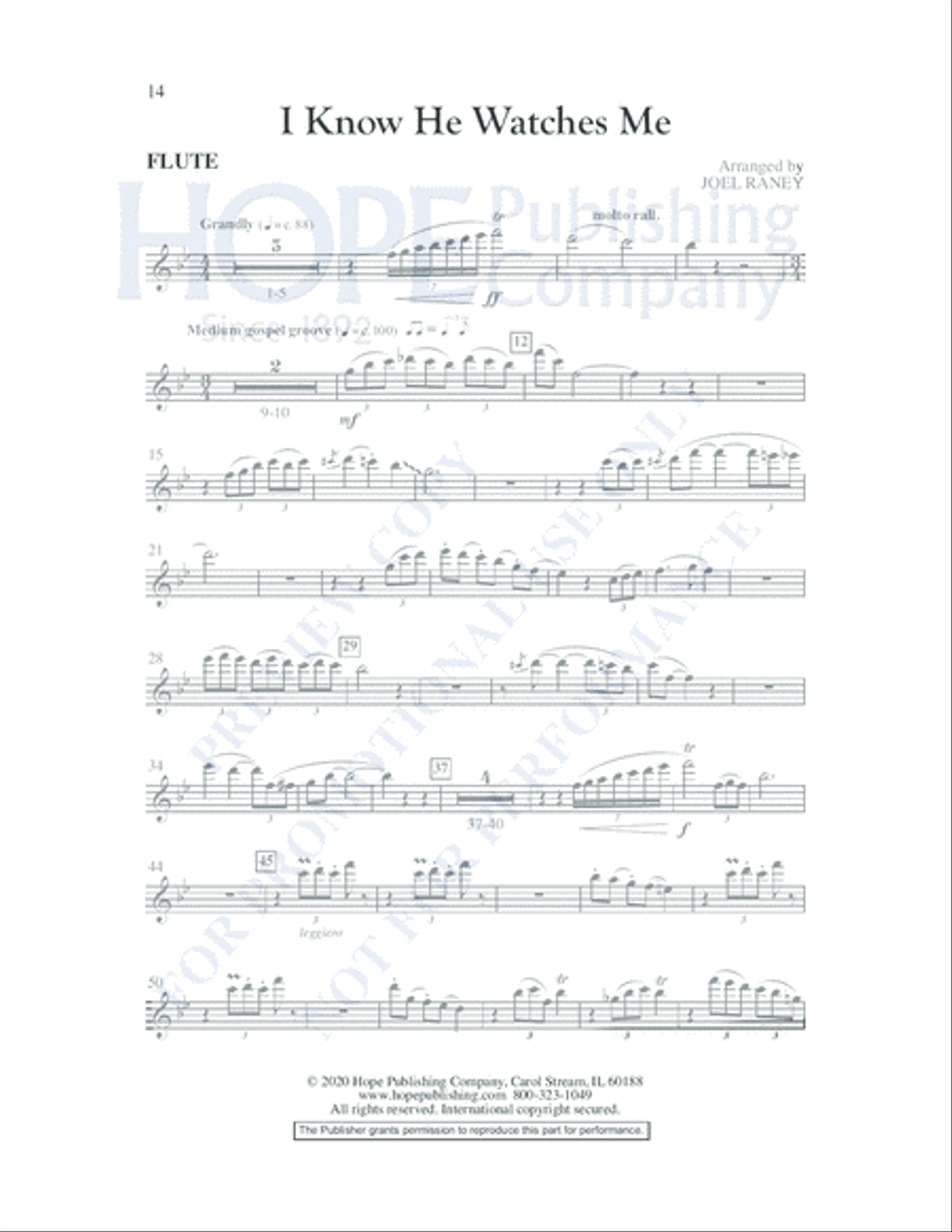 I Know He Watches Me I Know He Watches Me 4-Part scores gallery preview page 15