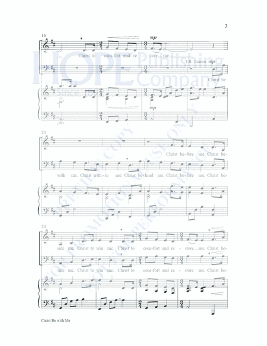 Christ Be with Me Christ Be with Me Choir scores gallery preview page 4
