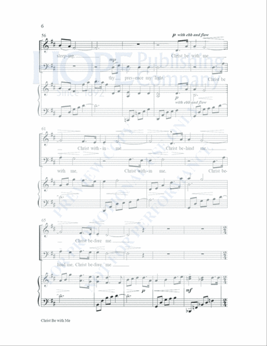 Christ Be with Me Christ Be with Me Choir scores gallery preview page 7
