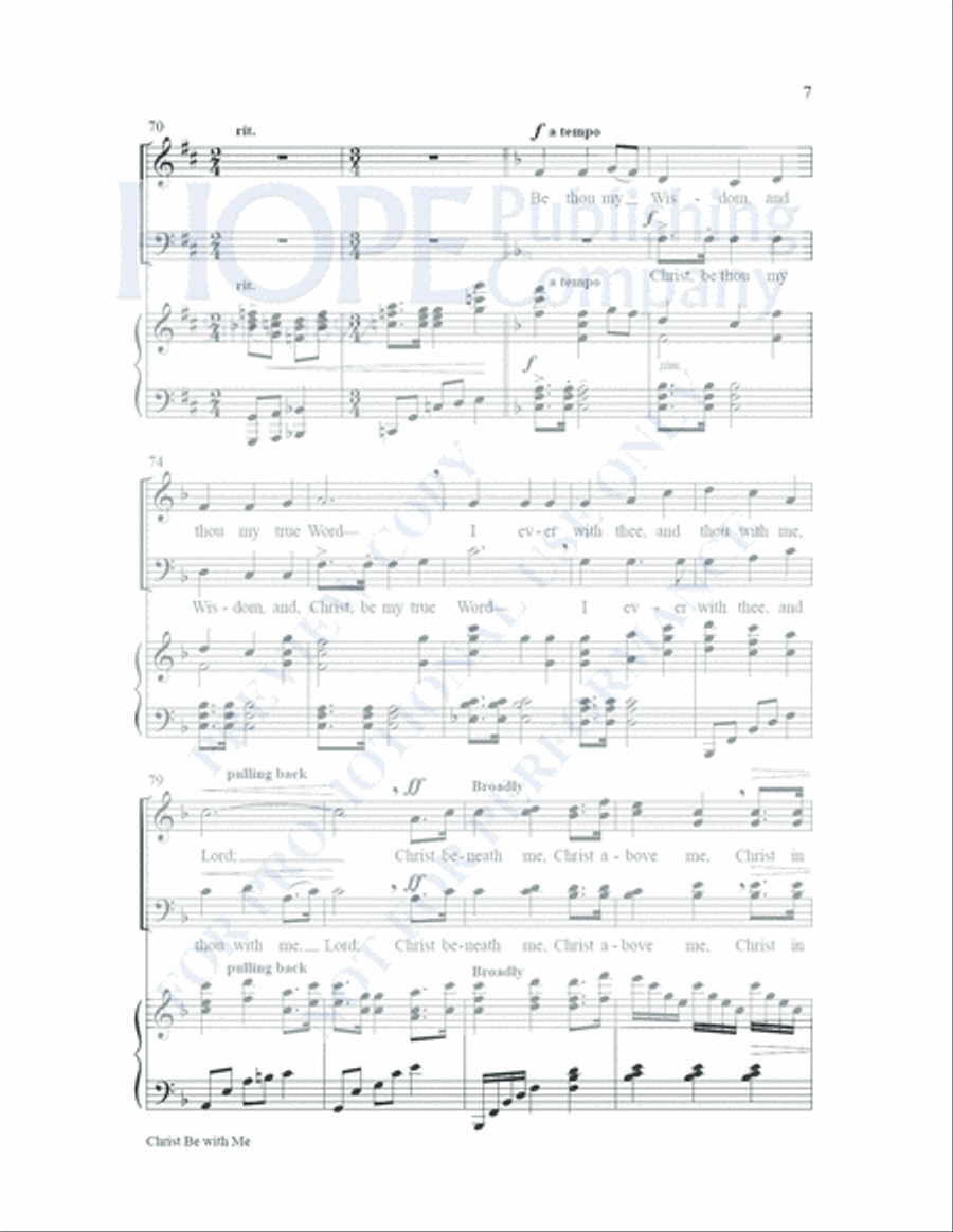 Christ Be with Me Christ Be with Me Choir scores gallery preview page 8