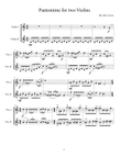Pantomime for two Violins