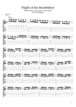 Flight of the Bumblebee for Flatpicking Guitar / Electric Guitar