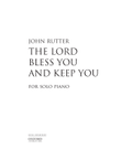 The Lord bless you and keep you