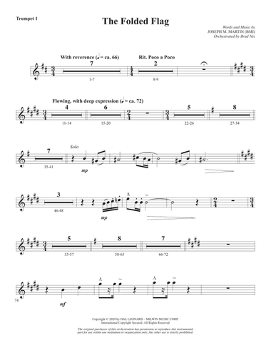 The Folded Flag - Bb Trumpet 1