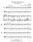 Boar's Head Carol [SATB madrigal]