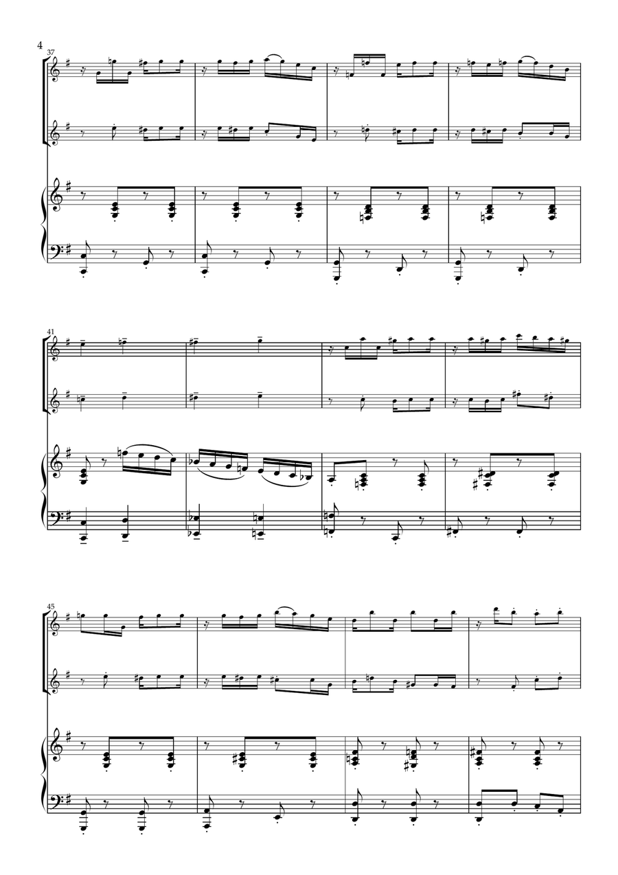 Liberty Rag. For Flute Duet and Piano Flute Duet scores gallery preview page 5