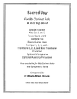 Sacred Joy (for Bb Clarinet with Jazz Band)