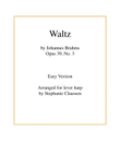 Waltz (Brahms Op 39, No 3.) - (Early Intermediate Lever or Pedal harp)