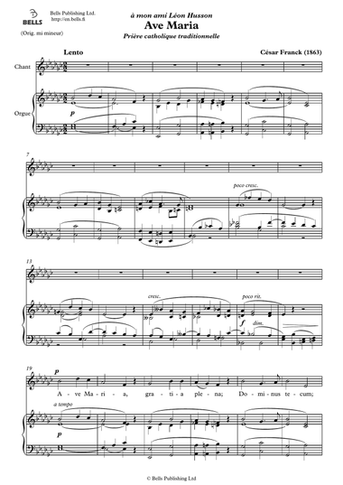 Ave Maria (Solo song) (E-flat minor)