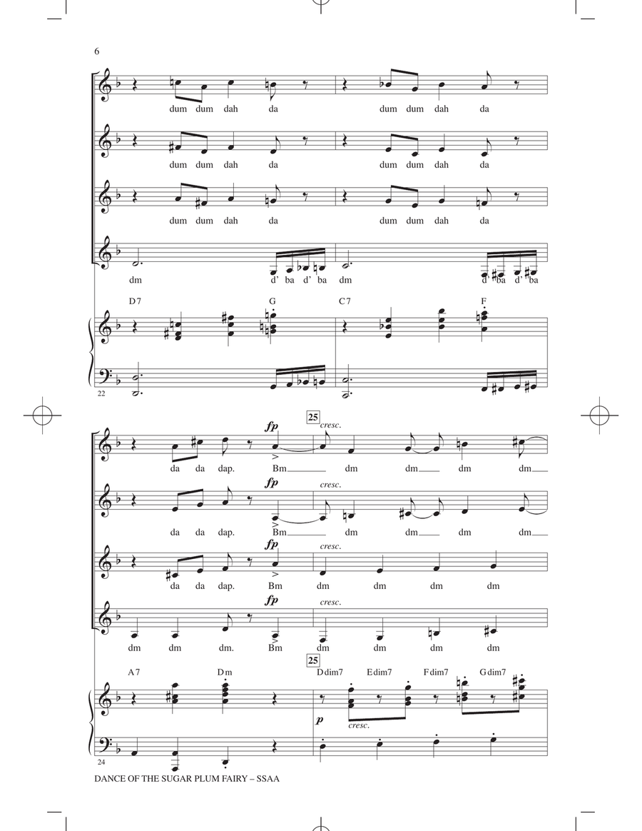 Dance Of The Sugar Plum Fairy (arr. Mark Brymer) SSA scores gallery preview page 5