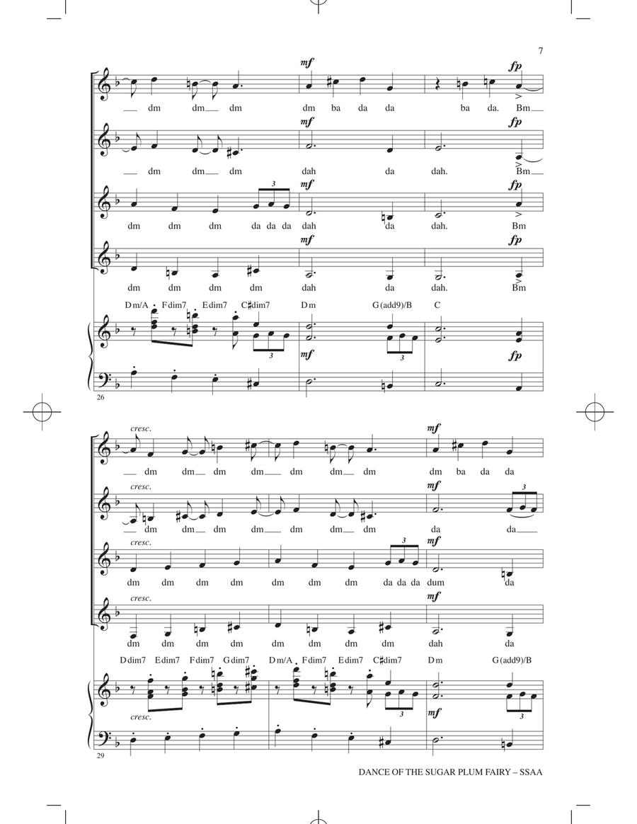 Dance Of The Sugar Plum Fairy (arr. Mark Brymer) SSA scores gallery preview page 6