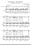Das Wandern - The Wanderer für Klarinette in B und Klavier
