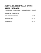 Just a Closer Walk with Thee / Solace (Trio for Clarinet, Trombone and Piano) Trombone Trio scores gallery preview page 4