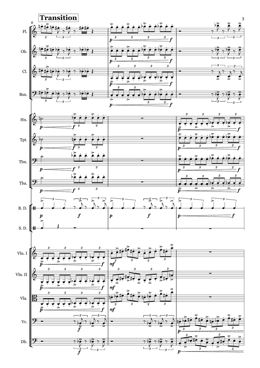 The Shredder's March for orchestra Full Orchestra scores gallery preview page 4