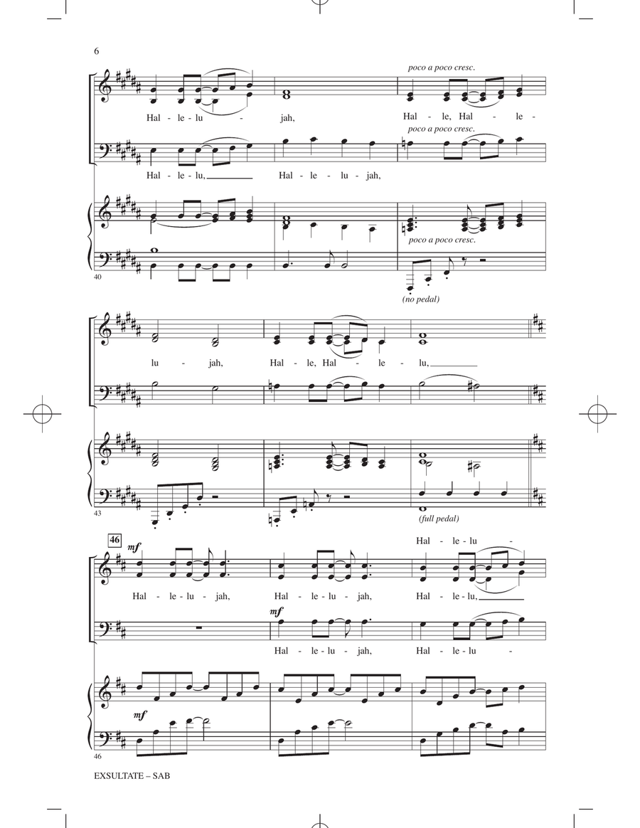 Exsultate Exsultate 3-Part scores gallery preview page 5