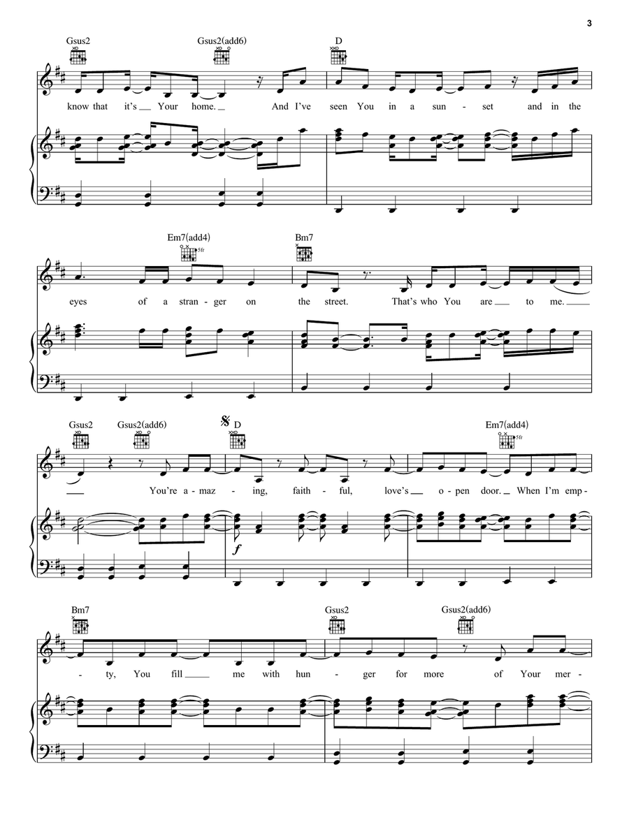Who You Are To Me (feat. Lady A) Piano, Vocal, Guitar scores gallery preview page 3