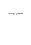 Meditation for Solo Trombone and Brass Band